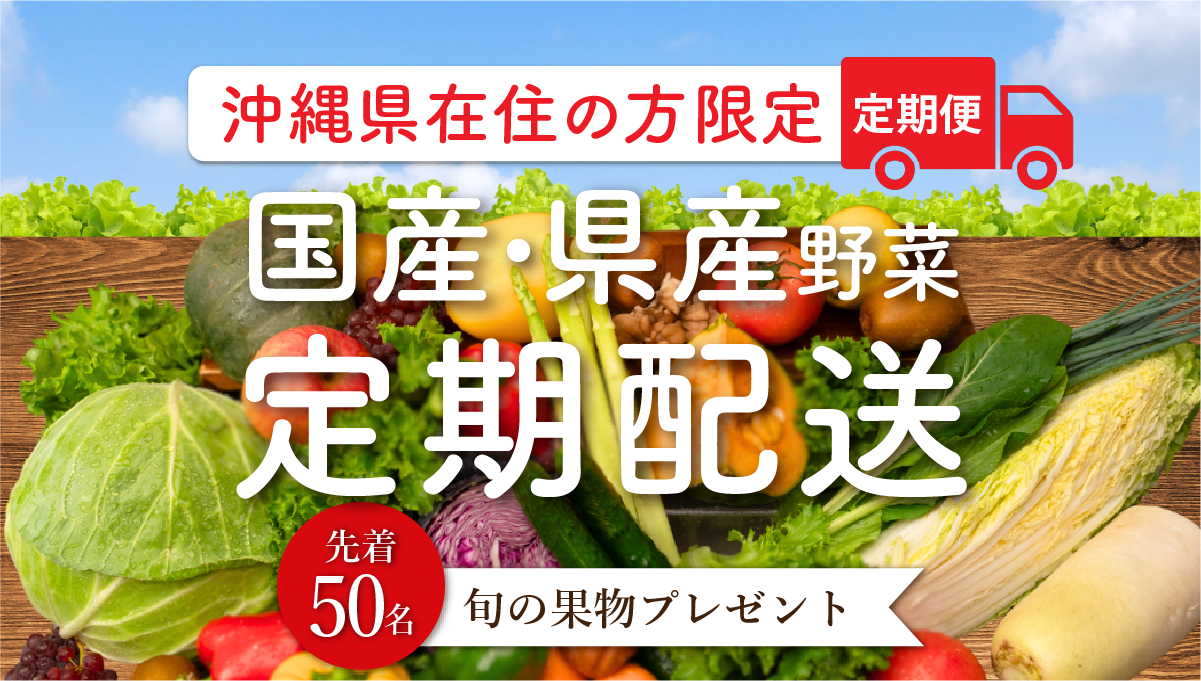 【沖縄県在住の方限定】国産・県産野菜の定期配送を開始しました！